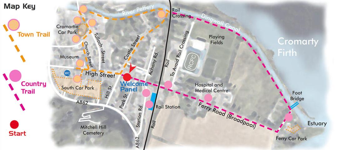 Map of Dingwall Heritage Trail