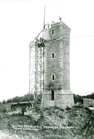 Sir Hector MacDonald memorial tower under construction 1906