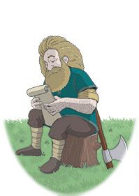 Vidar the Viking bettering himself through education in Dingwall